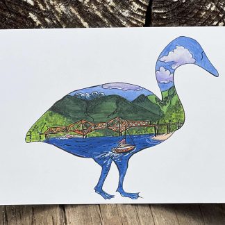 Lakeside Park / Goose Postcard